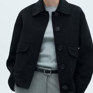 Mango Wool Jacket with Buttons